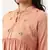 Pastel Pink Sequened Silk Linen Dress