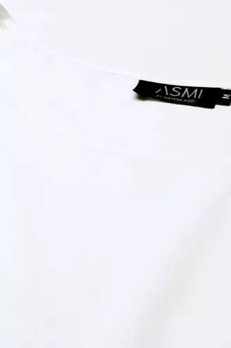 White Sequened Silk Dress