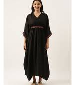 Black Silk Kaftan Dress