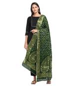 Green Banarsi Silk Zari Dupatta