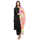 Multicolor Cotton Doriya Leheriya Dupatta