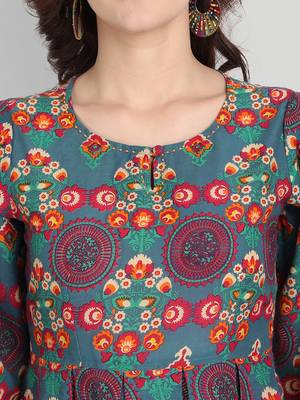 Multicolor printed cotton maxi-dresses 6