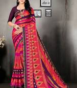 Multi Color Fancy Brasso Printed Designer Saree