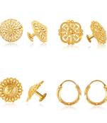 Vighnaharta Sizzling Fancy Alloy Gold Plated Stud Earring Combo set For Women and Girls