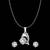 Vighnaharta Sterling  Cubic Zircon Solitaire Pendant with Chain with earring for Women and Girls