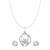 Vighnaharta Glamorous Sterling Solitaire Pendant With Chain and earring For Girls & Women