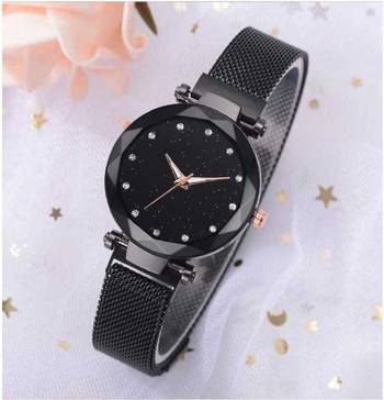 Stylish magnet belt watch for womens 1