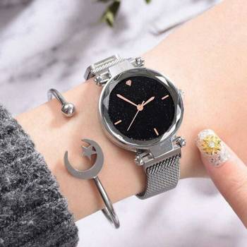 Stylish magnet belt watch for womens 1
