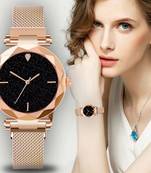 Stylish magnet belt watch for womens