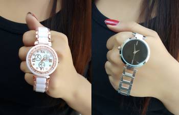 Unique Attractive analog watches for Girls and womens(pack of 2) 1