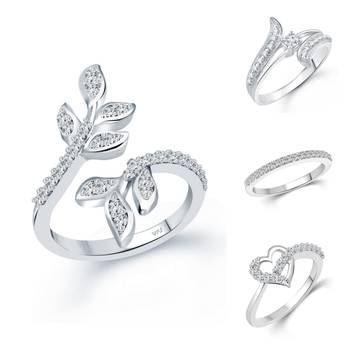 Vighnaharta Sizzling Fancy Rings Rhodium Plated For women and Girls 1