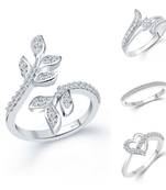 Vighnaharta Sizzling Fancy Rings Rhodium Plated For women and Girls