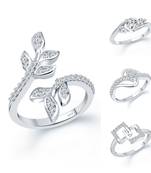 Vighnaharta Elite Bejeweled Rings Rhodium Plated For women and Girls