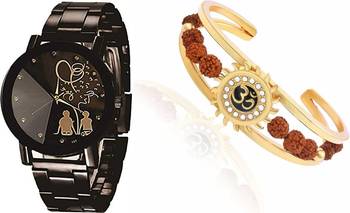 sporty design watch and kadaa(bracelet) combo for mens 1