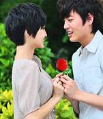 Vighnaharta Rhodium Plated alloy Ring with Scented Rose Ring Box for Women and Girls.