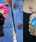 trendy womens watches(pack of 2)