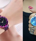 trendy womens watches(pack of 2)