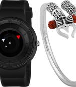 sporty design watch and kadaa(bracelet) combo for mens