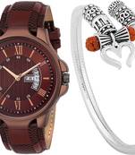 sporty design watch and kadaa(bracelet) combo for mens