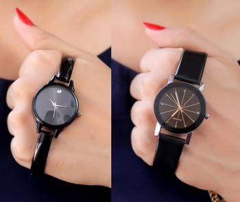 Sizzling Design Pack of 2 Analogue Women Watches Combo 1