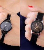 Sizzling Design Pack of 2 Analogue Women Watches Combo