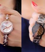 Sizzling Design Pack of 2 Analogue Women Watches Combo