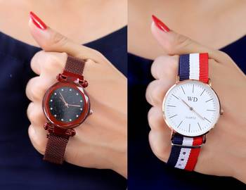 Sizzling Design Pack of 2 Analogue Women Watches Combo 1
