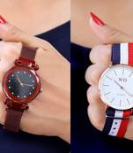 Sizzling Design Pack of 2 Analogue Women Watches Combo