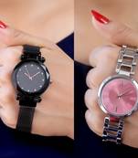 Sizzling Design Pack of 2 Analogue Women Watches Combo