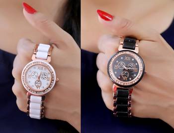 Sizzling Design Pack of 2 Analogue Women Watches Combo 1