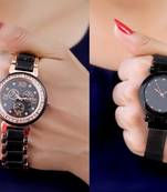 Sizzling Design Pack of 2 Analogue Women Watches Combo