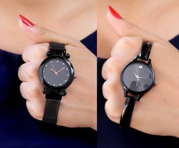 Sizzling Design Pack of 2 Analogue Women Watches Combo 1