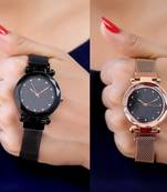 Sizzling Design Pack of 2 Analogue Women Watches Combo