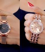 Sizzling Design Pack of 2 Analogue Women Watches Combo
