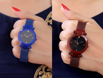 Sizzling Design Pack of 2 Analogue Women Watches Combo 1
