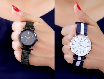 Sizzling Design Pack of 2 Analogue Women Watches Combo 1