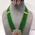 Brass American Diamond High End Pendant Choker with Imitation Beads