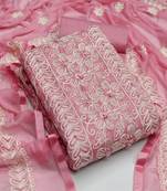 Light-pink moti cotton salwar