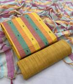 Multicolor weaved cotton salwar