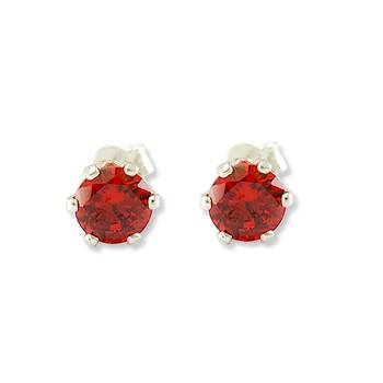 Silver cubic zirconia 925-sterling-silver-earrings 1