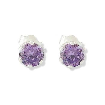 Silver cubic zirconia 925-sterling-silver-earrings 1