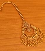 Gold maang-tikka