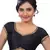 Black Dupion Silk Readymade-Blouse