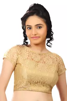 Gold Net Readymade-Blouse