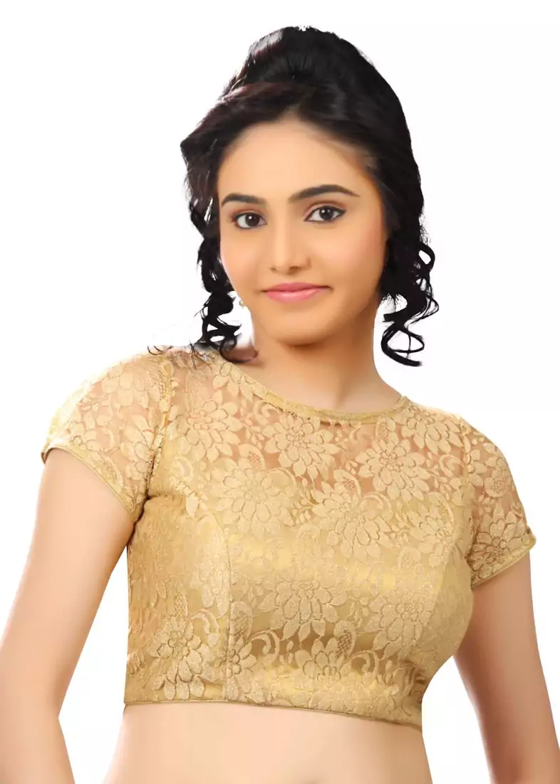Gold Net Readymade-Blouse