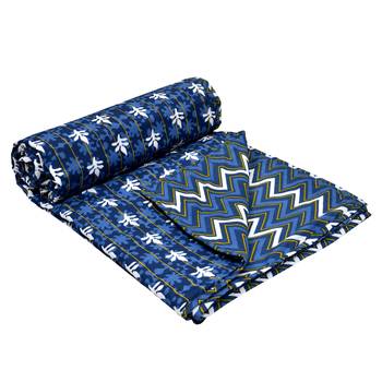 Cotton Jaipuri Double Bed Dohar Lightweight Reversible Dohar for Double Bed Blanket/Duvet/Quilt/AC Dohar ZigZag Print 3