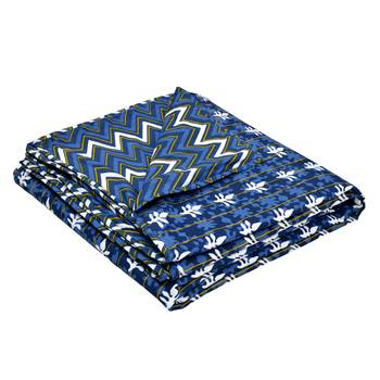 Cotton Jaipuri Double Bed Dohar Lightweight Reversible Dohar for Double Bed Blanket/Duvet/Quilt/AC Dohar ZigZag Print 4