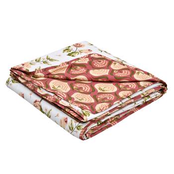 Cotton Jaipuri Double Bed Dohar Lightweight Reversible Dohar for Double Bed Blanket/Duvet/Quilt/AC Dohar Flower Print 3