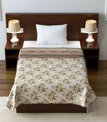 Jaipuri Single Bed Dohar Lightweight Reversible Dohar for Single Bed Blanket/Duvet/Quilt/AC Dohar Flowers Print
