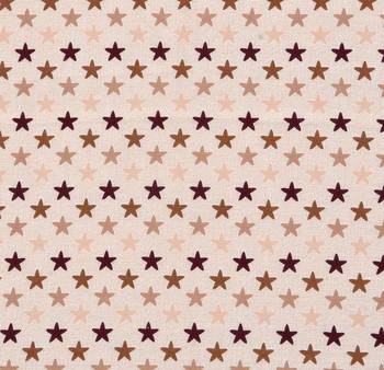 Jaipuri Double Bed Dohar Lightweight Reversible for Double Bed Blanket/Duvet/Quilt/AC Dohar Multi Brown Stars Print 3